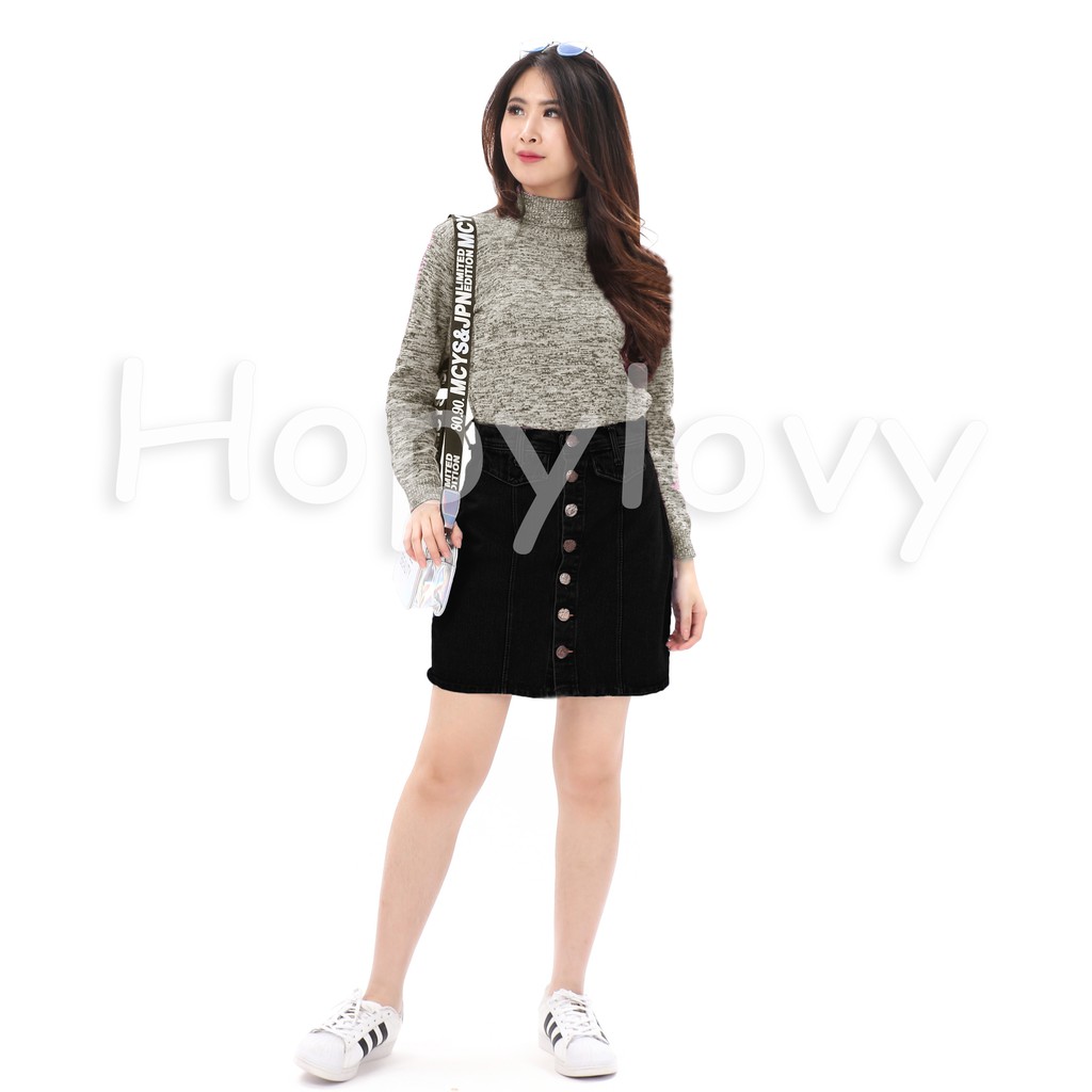 Rok Jeans Wanita | Mini Skirt | Rok Jeans Pendek Wanita Cerish Skirt