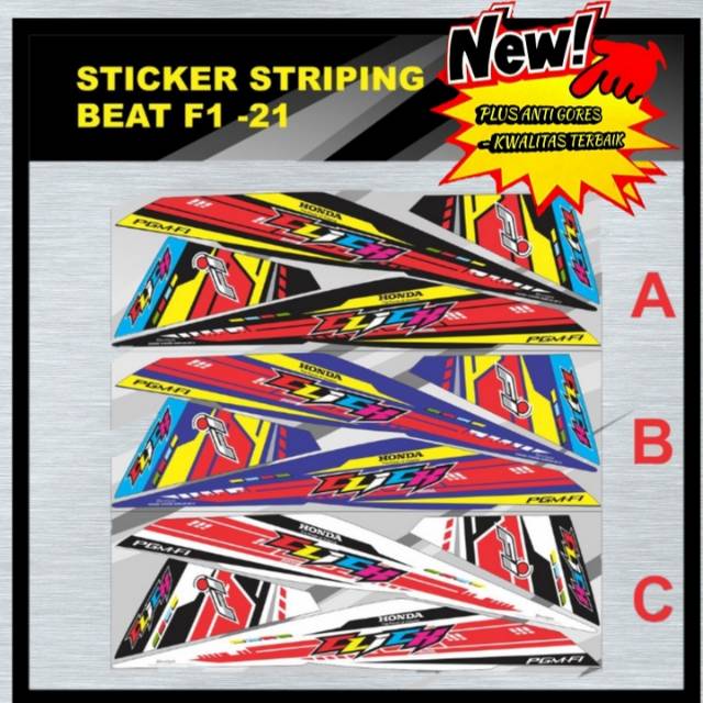 dekal Beat stiker decal Beat decal stiker Beat stiker motor Beat decal motor Beat 21