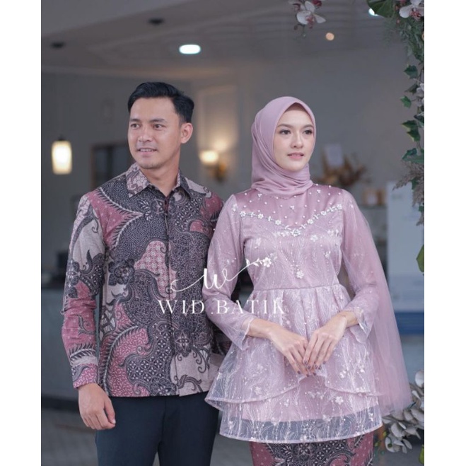 MEGAN SERIES COUPLE ( LYLAAC ) KEBAYA MODERN SET COUPLE KEBAYA BROKAT