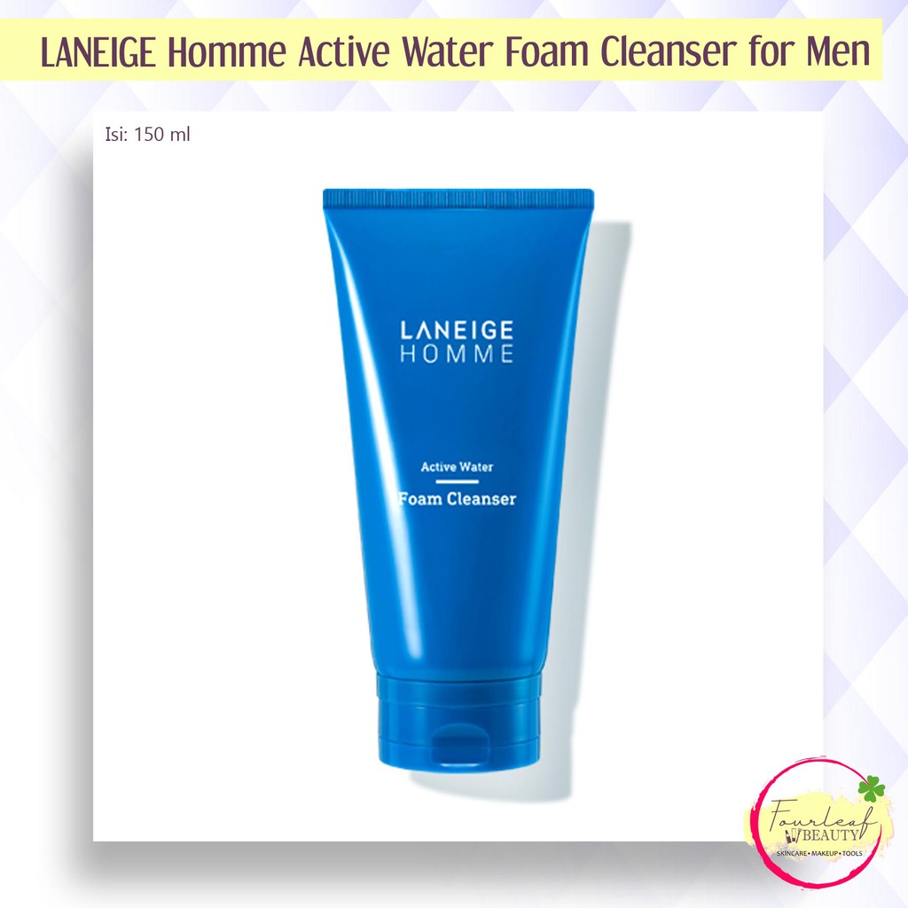 LANEIGE Homme Active Water Foam Cleanser for Men - 150 ml