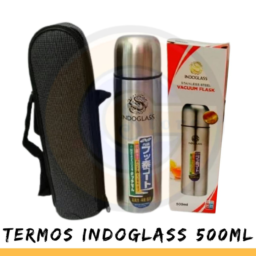 Jual Termos Kapsul Indoglass + Sarung 500 ml Shopee Indonesia