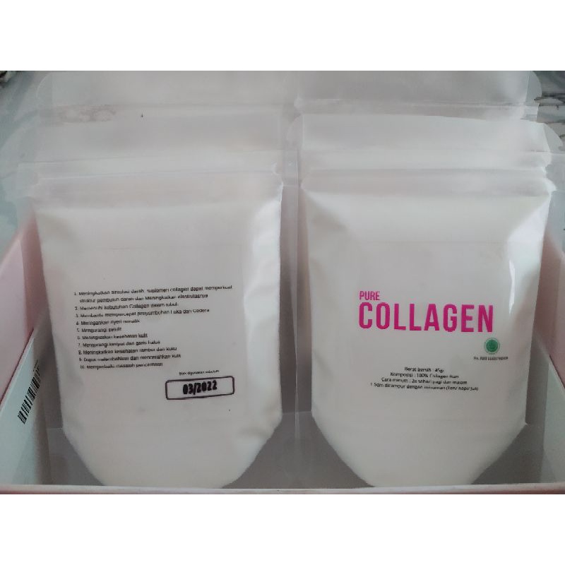 

Minuman Kolagen Murni 45gr. PURE COLLAGEN/ KOLAGEN MURNI/ KOLAGEN IKAN/ PURE FISH COLLAGEN