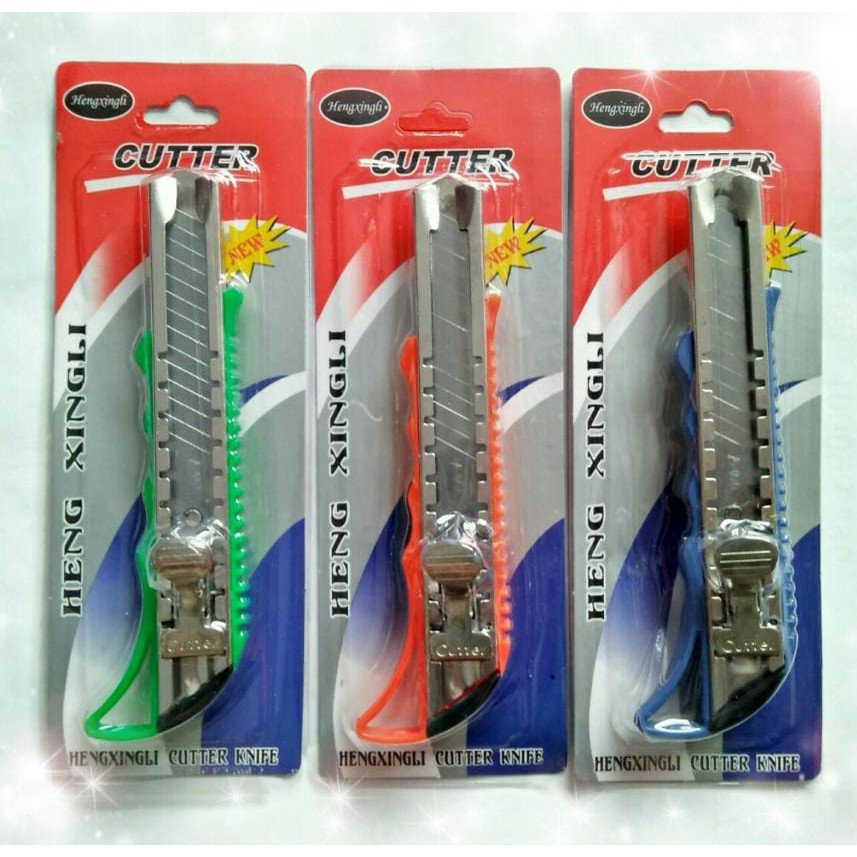 

Cutter gagang plastik press pisau kater Heng xingli/PISAU KATER BESAR