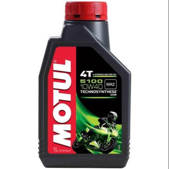 MOTUL Original 5100 ESTER Oli Mesin Motor 1 Liter SAE 10w40 oil ninja moge versys bmw bike touring