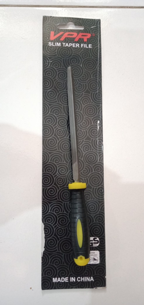 Kikir Gergaji Handle Karet Segitiga 4 Inch