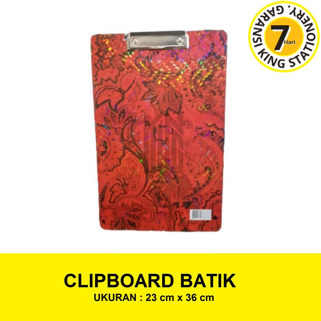 

CLIPBOARD / CLIP BOARD / PAPAN UJIAN / PAPAN JALAN MOTIF BATIK