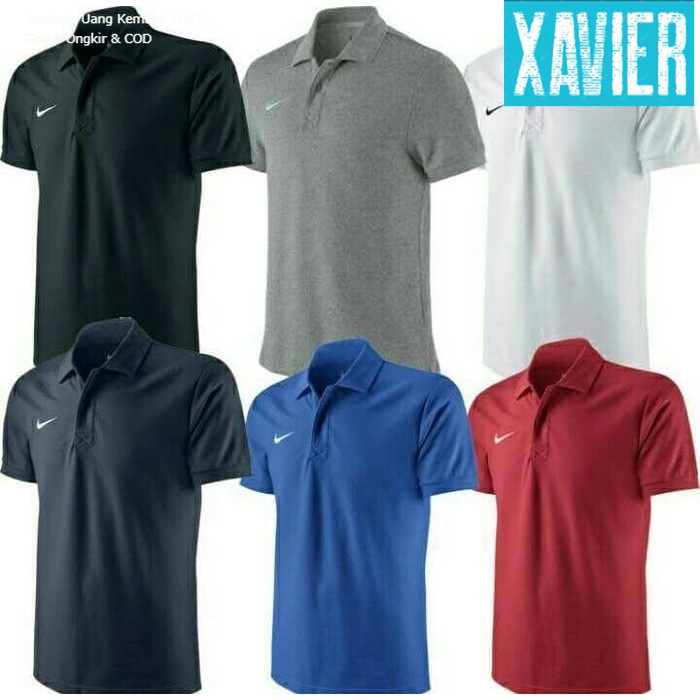 Kaos Polo Shirt Tshirt Baju Kerah Distro Nike Sport polos custom indonesia Pria Wanita unisex keren 