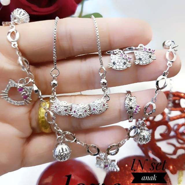 Xuping set perhiasan anak lapis emas 18k 1349k