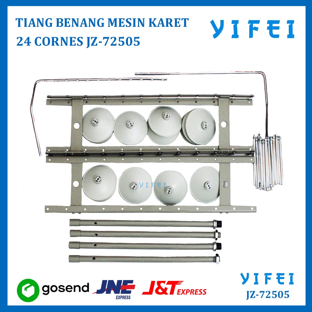 TIANG BENANG MESIN KARET/KANSAI 24 CORNES/12 JARUM YIFEI-72505