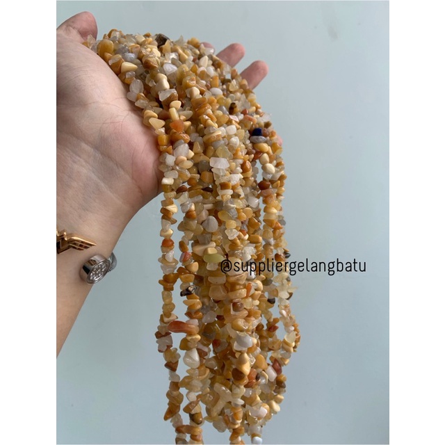 kerikil Batu alam CARNELIAN OREN ORANGE 1cm bahan gelang kalung akik bahan kalung gelang anting strap mask kerajinan tangan craft citayam fashion week etink vintage elegan bali