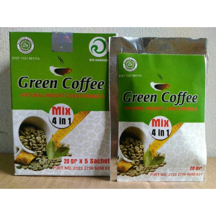 

GREEN COFFEE MIX 4 IN 1 - KOPI HIJAU INSTAN
