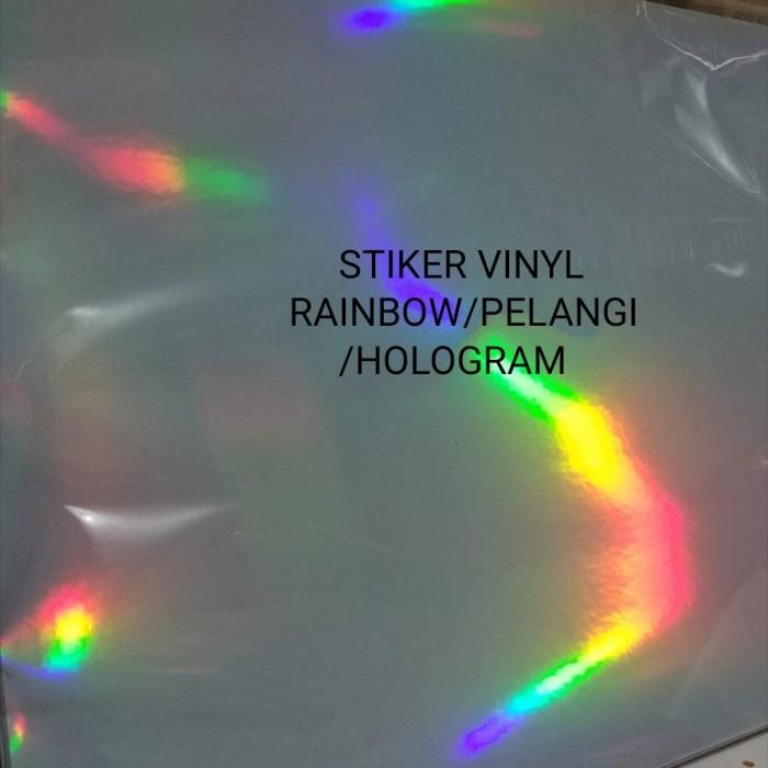 

Delia | Sticker Vinyl Inkjet Rainbow/Hologram A4 Isi 20 Lembar Waterproof