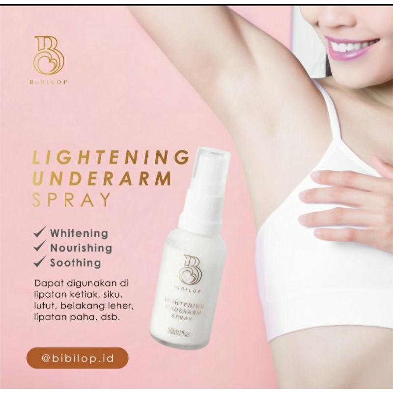 BIBILOP (Lightening Underarm Spray - Whitening Body Serum)