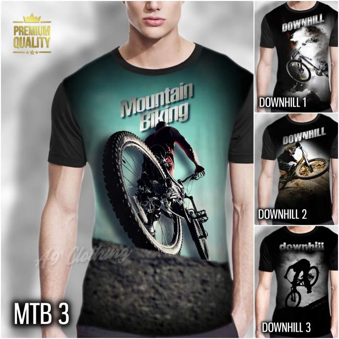 KAOS SEPEDA MTB Kaos DOWNHILL Mountain Bike Gambar SEPEDA Gunung Keren Premium Distro KAOS GOWES