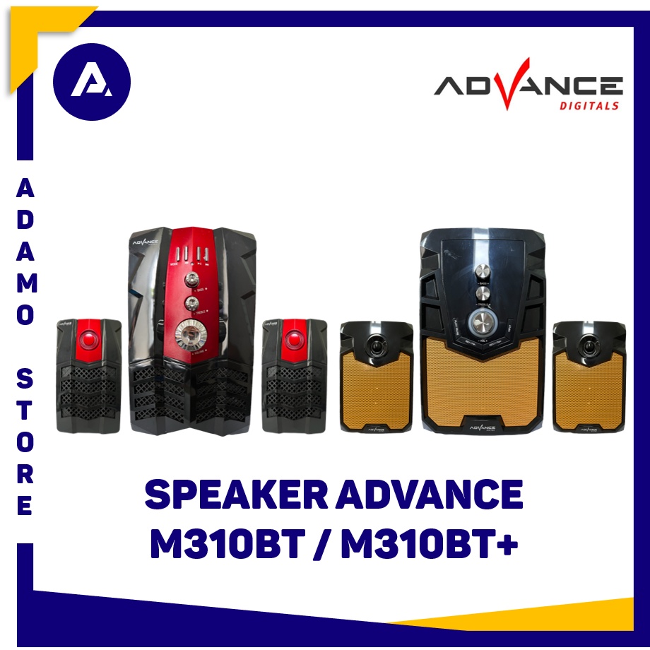 Speaker Advance M310BT / M310BT Plus Speaker Bluetooth Aktif 2.1 Subwoofer Bass