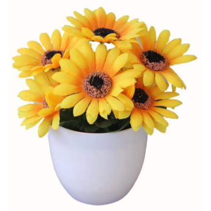 PT20 Pot Tanaman Hias Bunga Hias Plastik Ornamen Pot Bongsai Artificial Flower Decoration