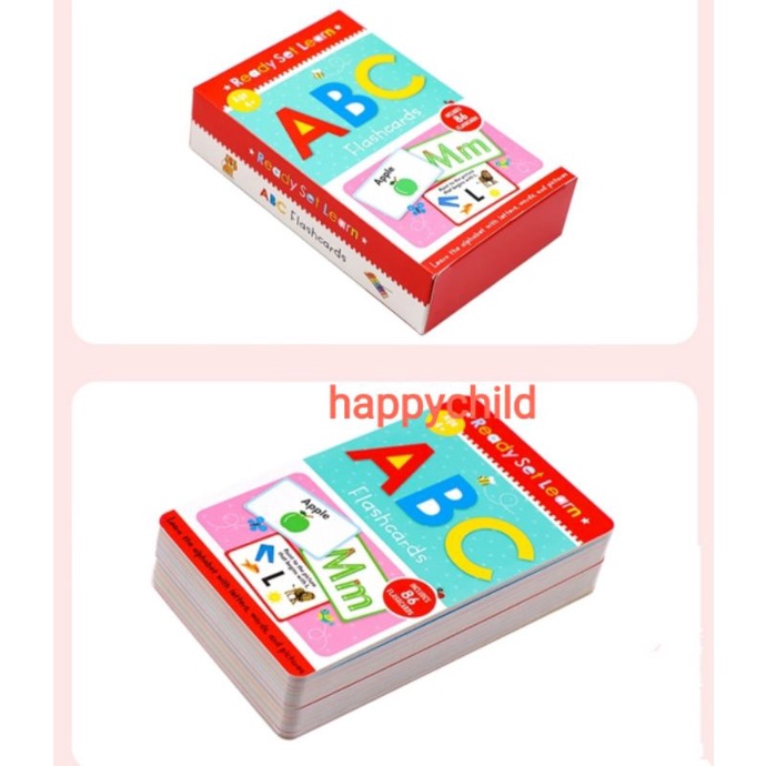 original 86 pcs ABC flash card buku anak buku impor happychild