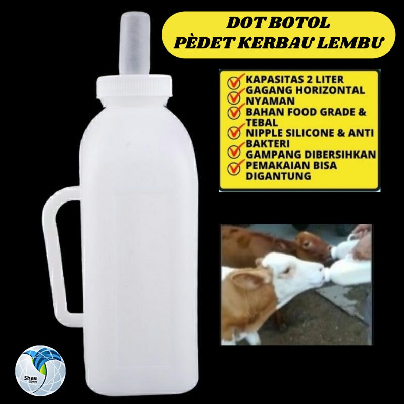 DOT Botol PeDet Anak sapi Kuda Kerbau Kambing Dot Silikon Silicone  murah