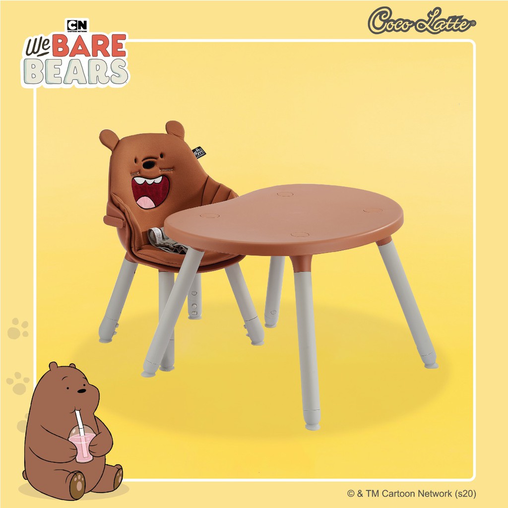 Kursi Makan Bayi Meja Belajar Cocolatte Multi Switch 3 In 1 High Chair We Bare Bear Shopee Indonesia
