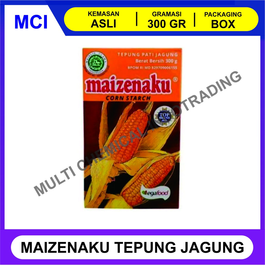 

TEPUNG JAGUNG MAIZENA MAIZENAKU 300 GR / CORN STARCH / PATI JAGUNG