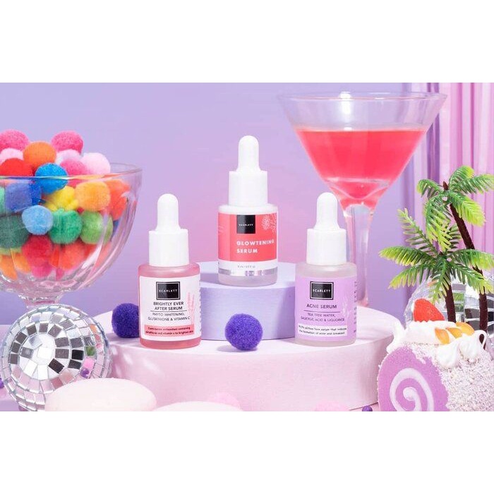 Scarlett whitening SERUM 15 ml / serum scarlett / serum wajah scarlett / serum muka scarlett / scarlett niacinamide serum / scarlett retinol serum / scarlett glowtening serum