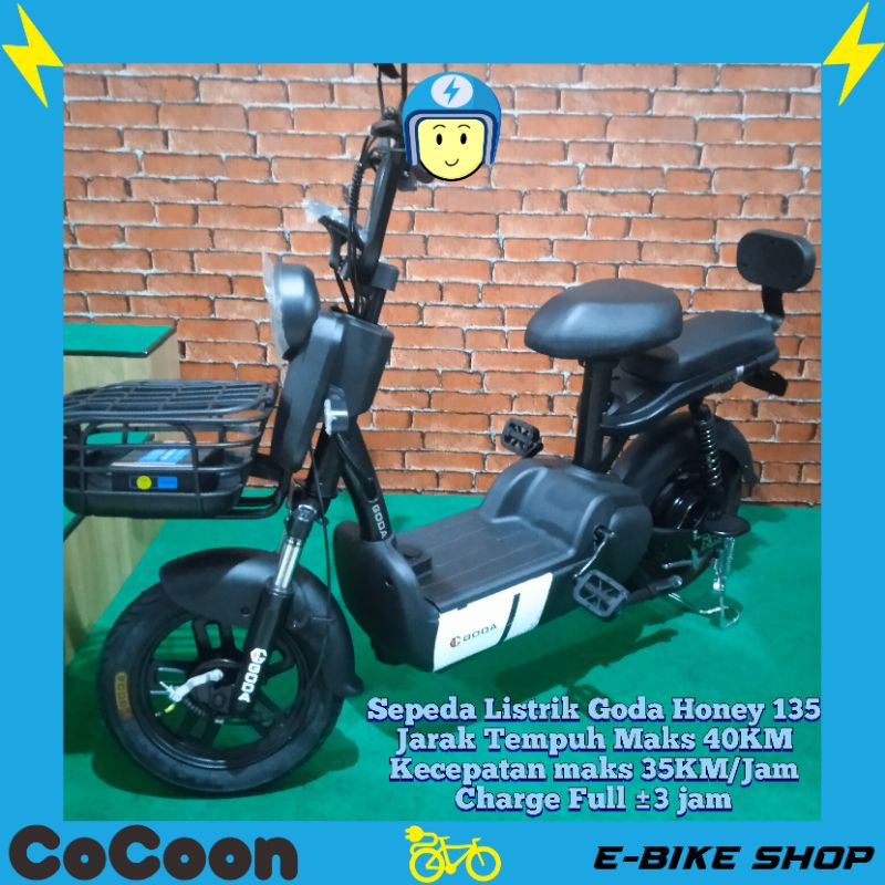 CocoonEBike Electric Bike Sepeda Listrik Goda Honey 135