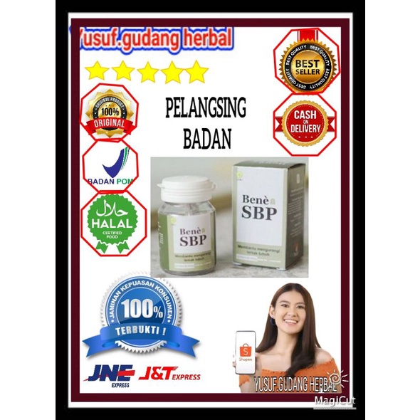 BENE SBP ORIGINAL BENE SBP 100% ASLI OBAT PELANGSING BADAN SLIM BEAUTY PRODUCT BY RACHEL VENNYA BPOM