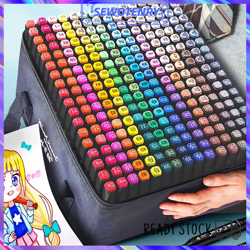 【COD】Touch 204/168/120 Warna Sketsa Spidol Umum General Marker Set Animation Markers