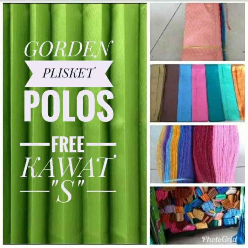 Gorden Plisket Polos / Gorden Plisket Wajik/ Gorden Sido Polos uk 100
