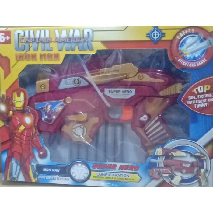 mainan anak nerf gun /pistolan nerf civil war