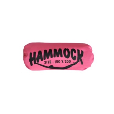 hammock singel ayunan gantung / beban max 150 kg include tali 2 pcs / hamok pohon / hemok / hamock ayunan /hemok / hemock / ayunan gantung-Pink