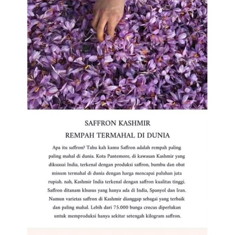 Saffron pure 100%