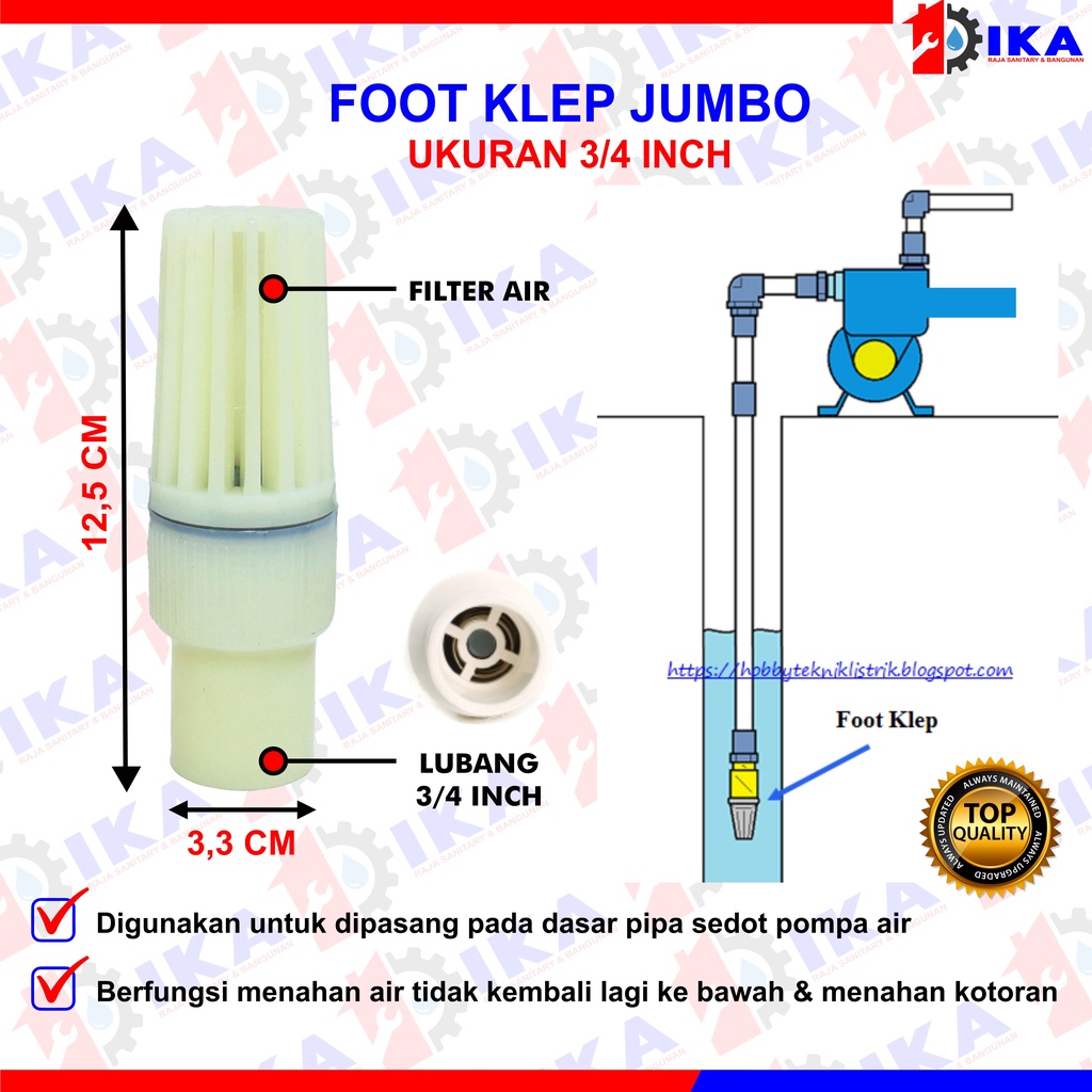 foot klep jumbo 3/4&quot; 1/2&quot; 1&quot;  footklep jumbo saringan pompa air bawah tanah 3/4 Foot klep Jumbo 1&quot; foot Valve 1 inch Footklep Foot klep jumbo 1/2&quot; Foot Valve 1/2 inchi footklep