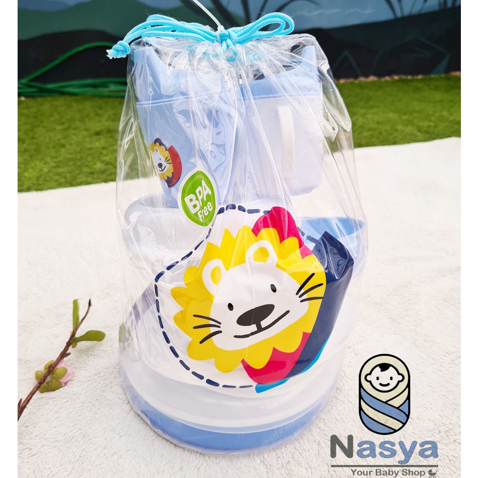 [R-059] Feeding Set Lusty Bunny- tempat makan bayi BPA free