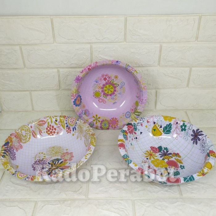 baskom enamel 24 motif - ember baskom cuci kembang - baskom cuci motif MEGA STORE