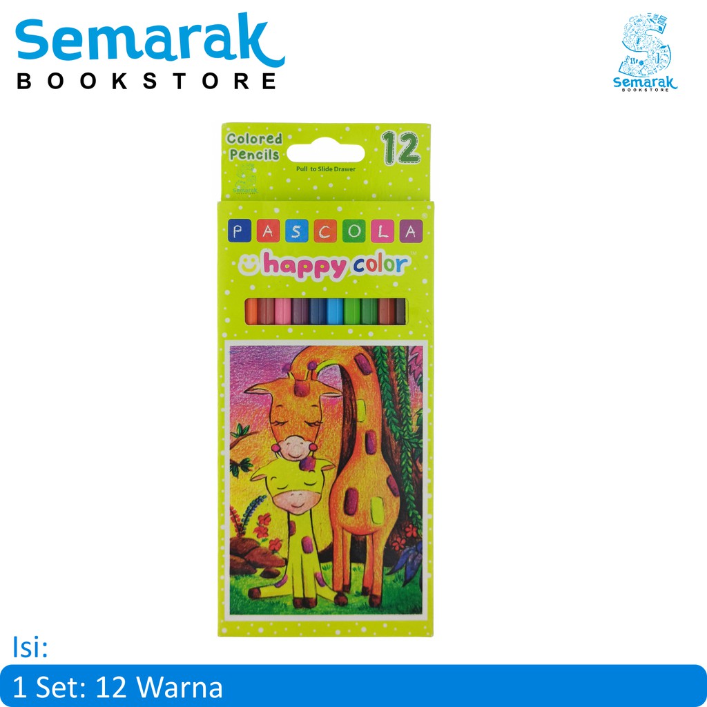 

Pensil Warna Pascola Happy Color 12 Warna