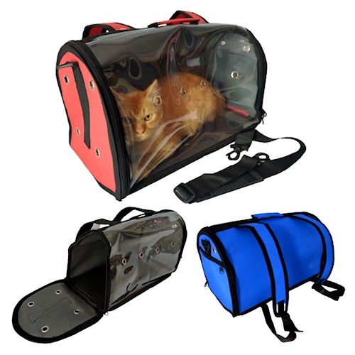 PET CARGO TAS KUCING ANJING TAS SELEMPANG KUCING PET CARGO 3IN1 TRANSPARAN