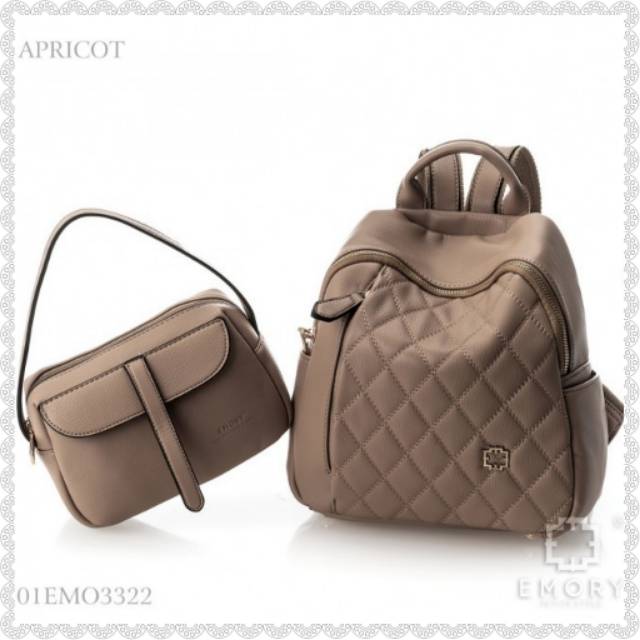 TAS RANSEL WANITA EMORY SARVIKA ORIGINAL BRANDED TAS KULIT IMPORT SERI 3322