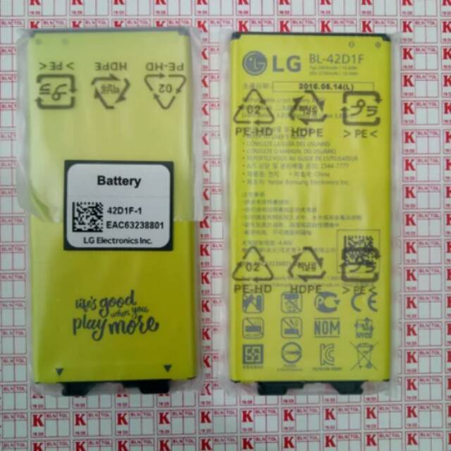 BATERAI BATRE LG G5 G5 SE H850 BL-42D1F ORIGINAL