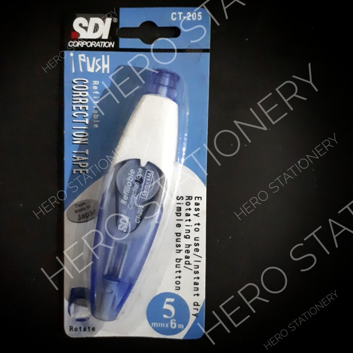 

Murah Correction Tape Sdi I-Push 6 M Ct-205 Murah