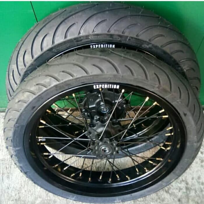 Ban Set Supermoto CRF Michelin Powerstret