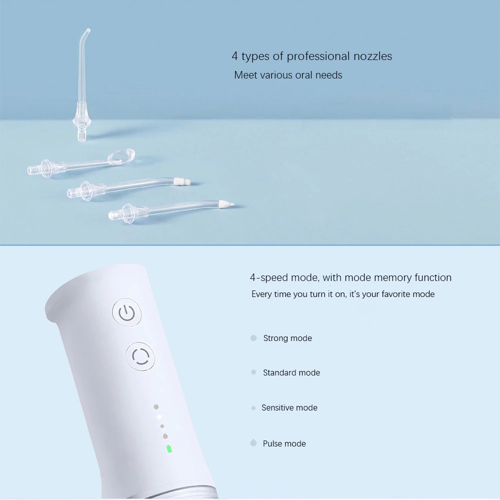 Mijia Oral Irrigator Portable Water Dental Flosser cleaning water Coral