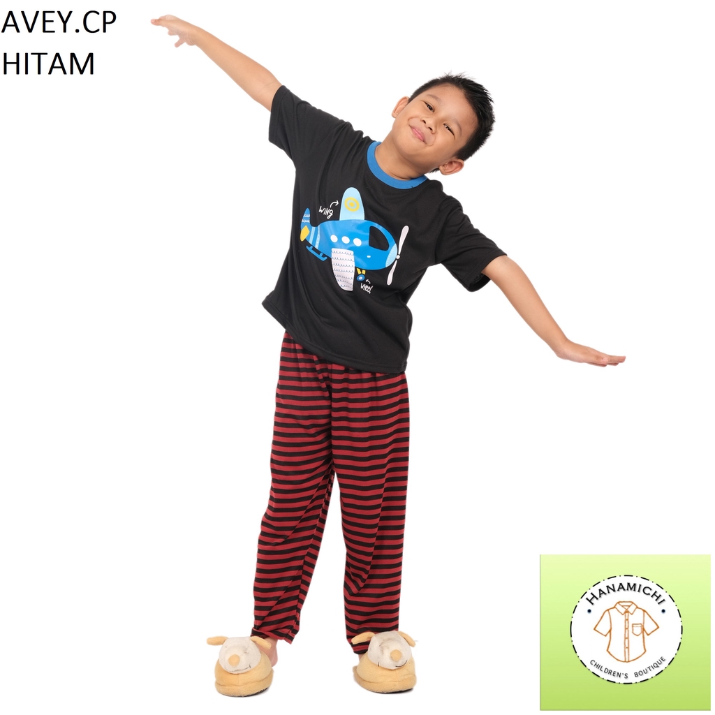 Hanamichi AVEY.CP Baju Tidur Anak Lengan Pendek Bergambar