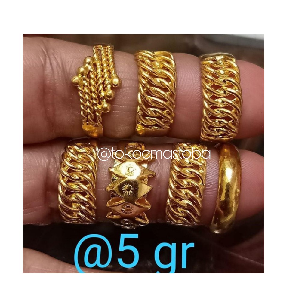 Cincin Emas London 24 Karat Kadar 99 9 Berat 5gram Shopee Indonesia 