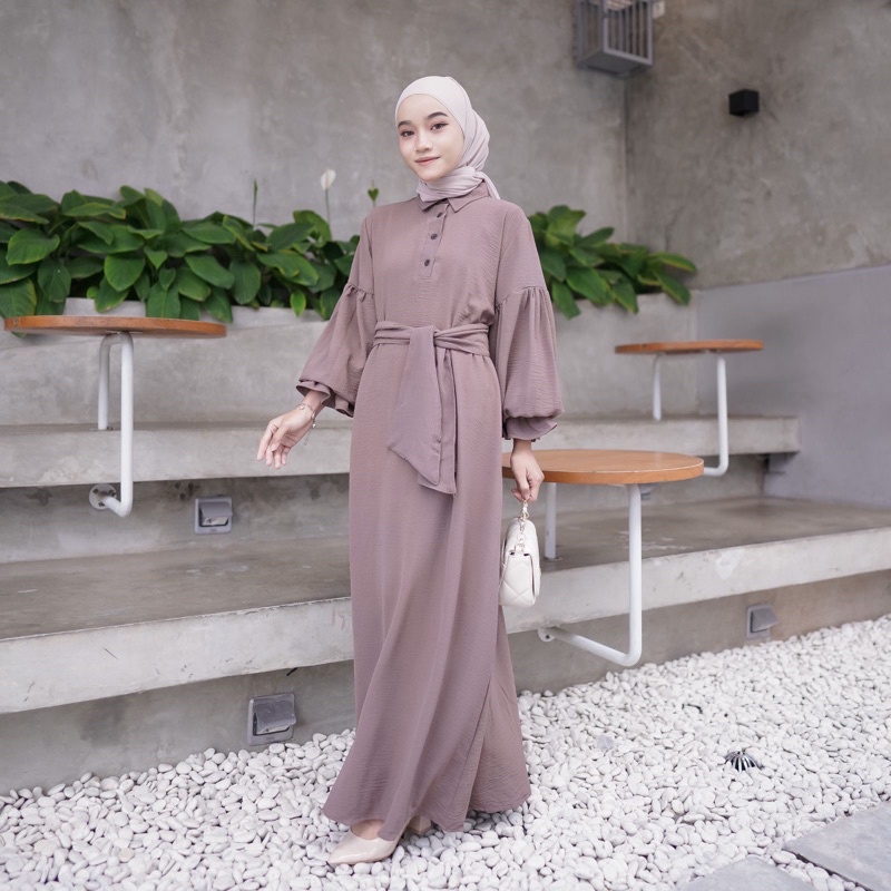 LOCANA LABEL CASSY DRESS-Hazelnut