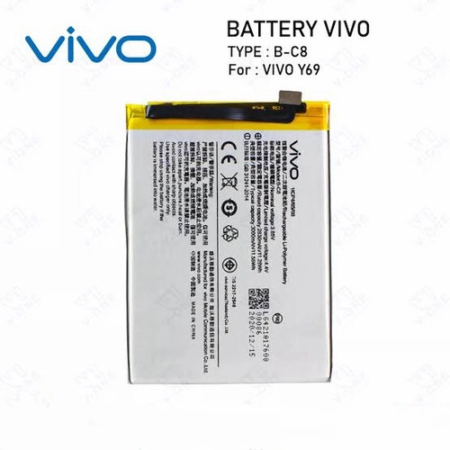 BATTERY BATERAI VIVO Y69 ORI 100%-B-C8