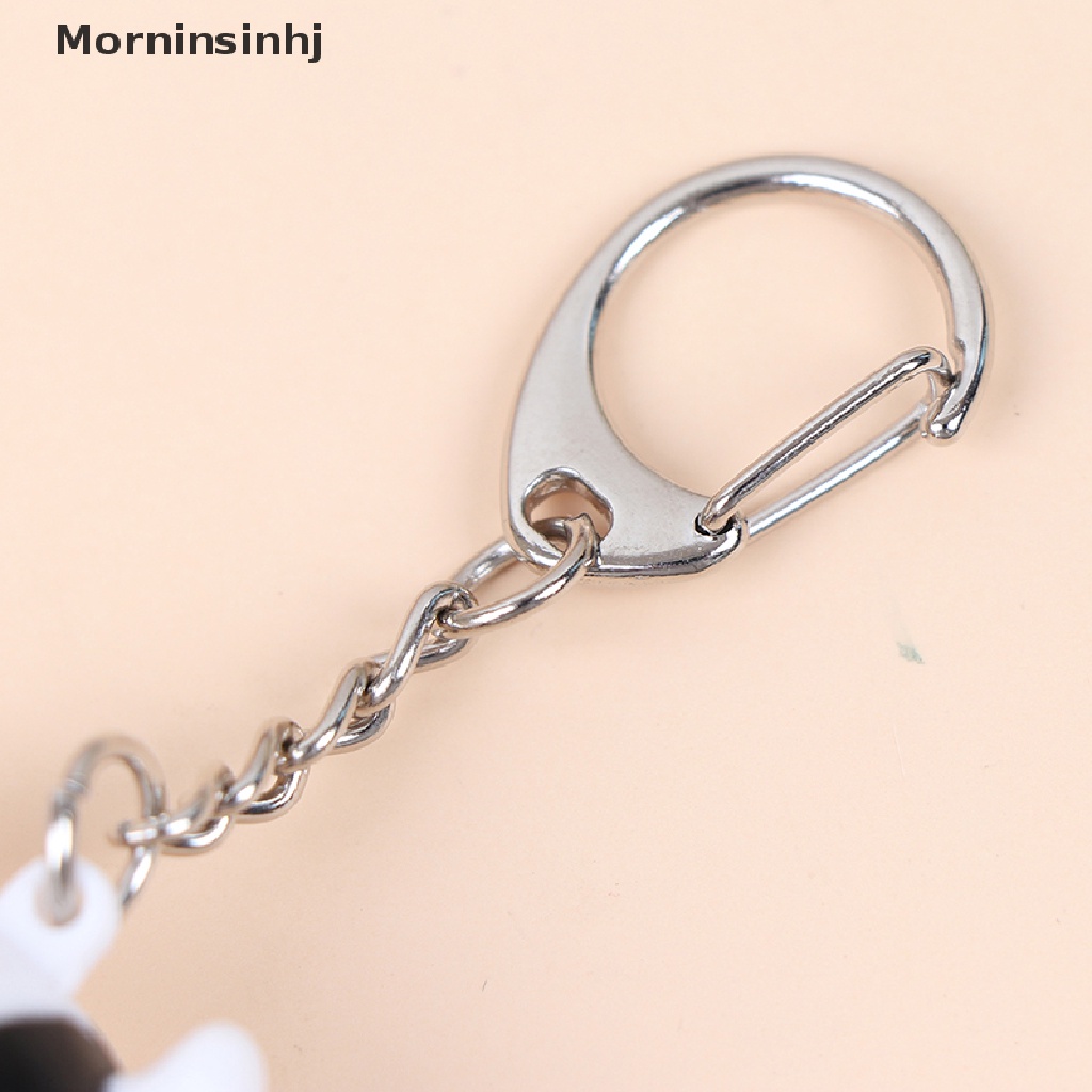 Mornin Keyring Light Liontin Sapi Putih Gantungan Kunci LED Untuk Hadiah Pria id