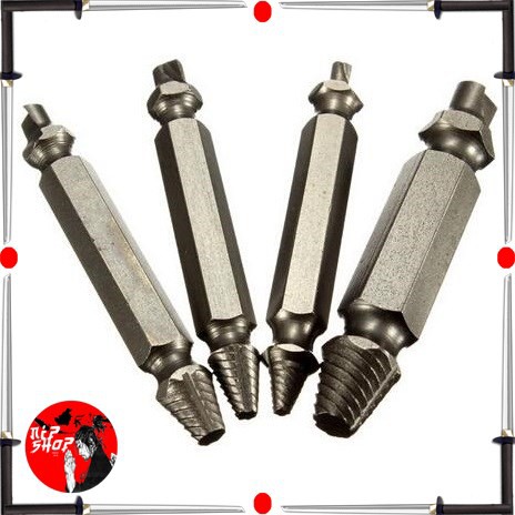 Screw Extractor Broken Striped Screw Remover - Silver