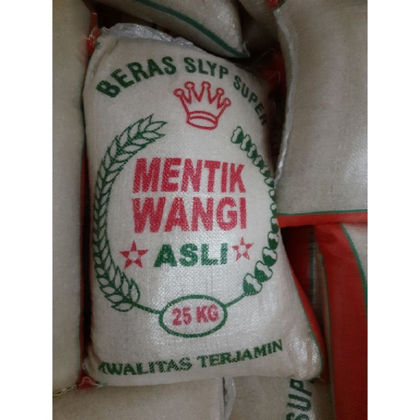 Beras Putih Mentik Wangi Pandan Wangi 25kg