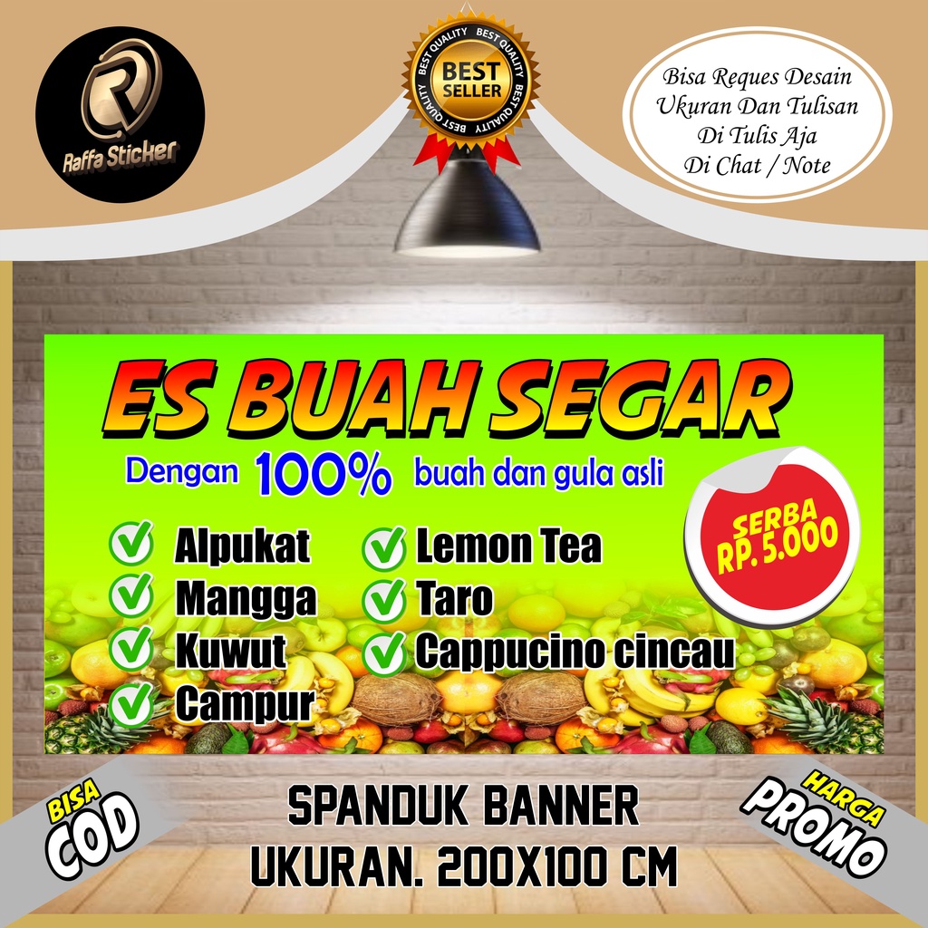Spanduk, Aneka Minuman Es Buah Segar